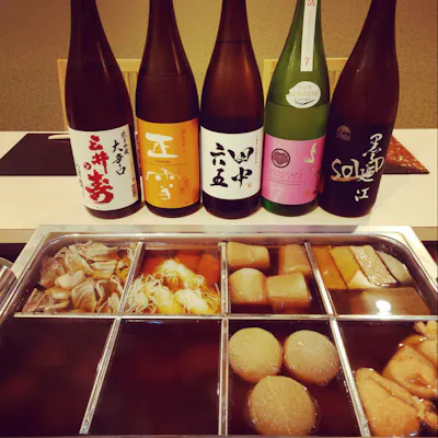 全国の地酒と名物・和牛テールおでん