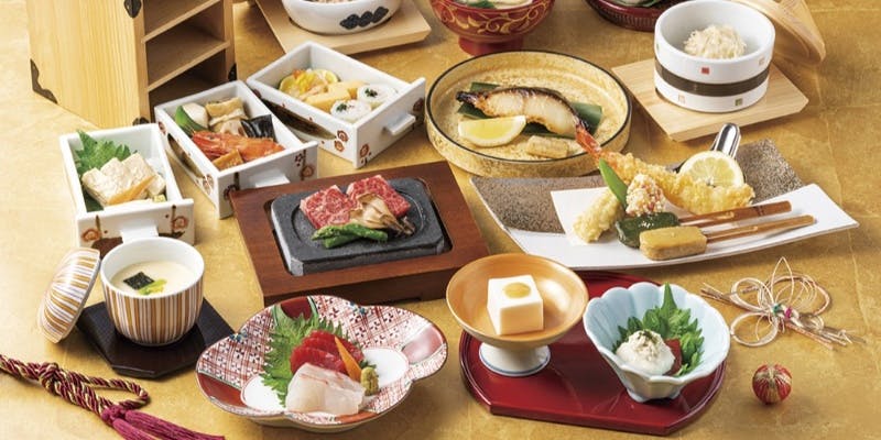 【お祝い懐石 福寿（ふくじゅ）】お祝いのお席にふさわしい華やかな懐石 全14品