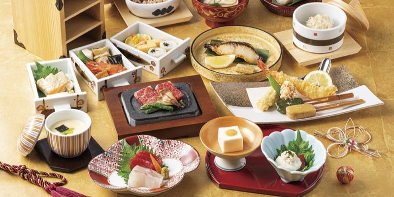 【お祝い懐石 福寿（ふくじゅ）】お祝いのお席にふさわしい華やかな懐石 全14品