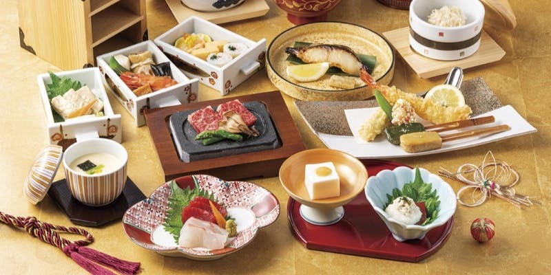 【お祝い懐石 福寿（ふくじゅ）】お祝いのお席にふさわしい華やかな懐石 全14品