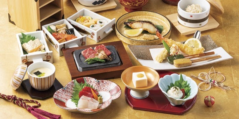 【お祝い懐石 福寿（ふくじゅ）】お祝いのお席にふさわしい華やかな懐石 全14品