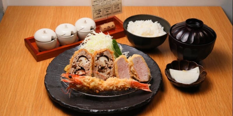 【限定7食の特製ミックスフライがメイン】ランチコース