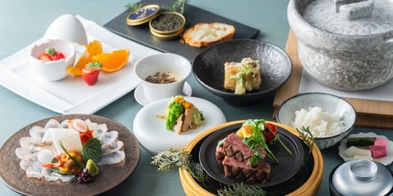 旬を味わう なか武のおもてなしコース ～海鮮トリュフ蕎麦や和牛ステーキなど全9品～