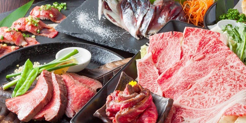 【2.5時間飲み放題付】黒毛和牛陶板ステーキと生本鮪コース（土日祝日）