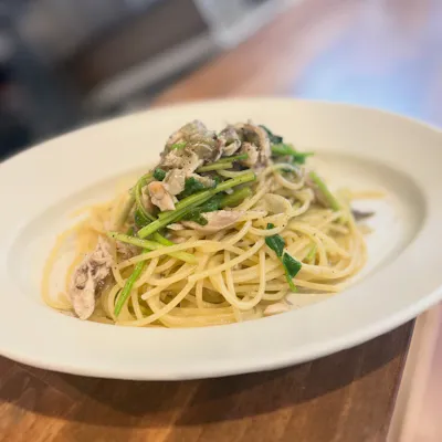 パスタが一押し。安藤鶏卵などの厳選素材を使ったこだわりの一皿