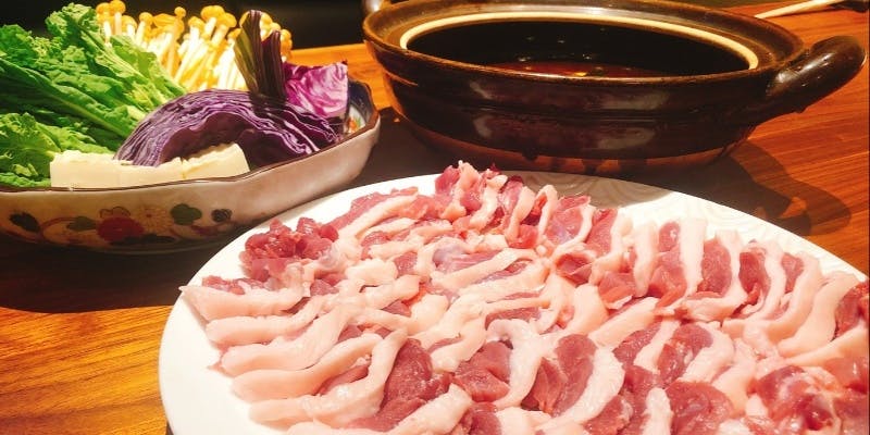 【津村本店鴨鍋コース】