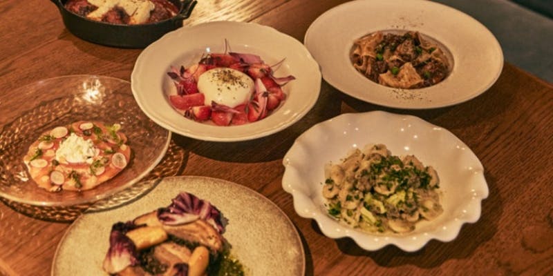 【Dinner Course】人気No.1！つくりたてフレッシュチーズと生パスタ、選べるメインなど全5品コース