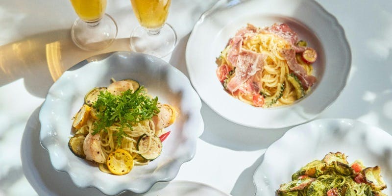 【Lunch Course】つくりたてフレッシュチーズと生パスタを楽しむ全3品ランチコース