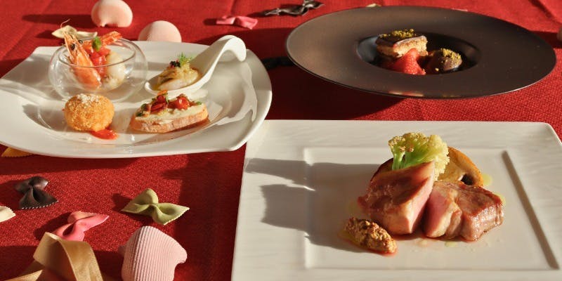 COURSE SINFONIA～コース シンフォニア～＋乾杯スパーリングワイン＋記念日プレート