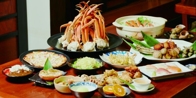 【法善寺活ズワイコース】活ズワイしゃぶ鍋,活ズワイ刺身,活ズワイ焼きなど全9品