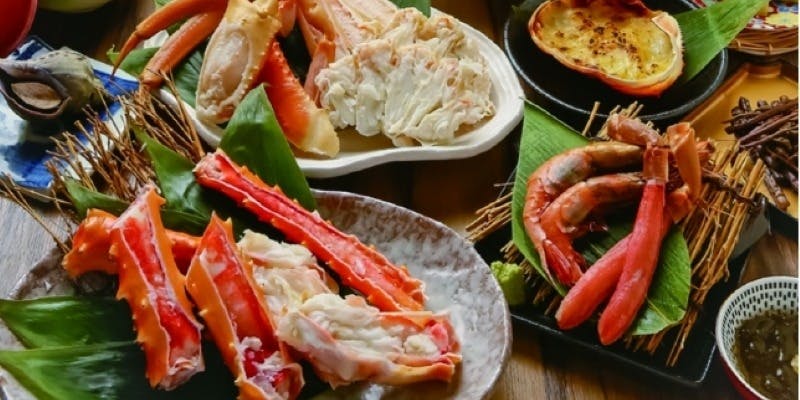 【たらば・ずわいコース】たらば蟹・ずわい蟹やカニすき鍋が堪能できる全14品