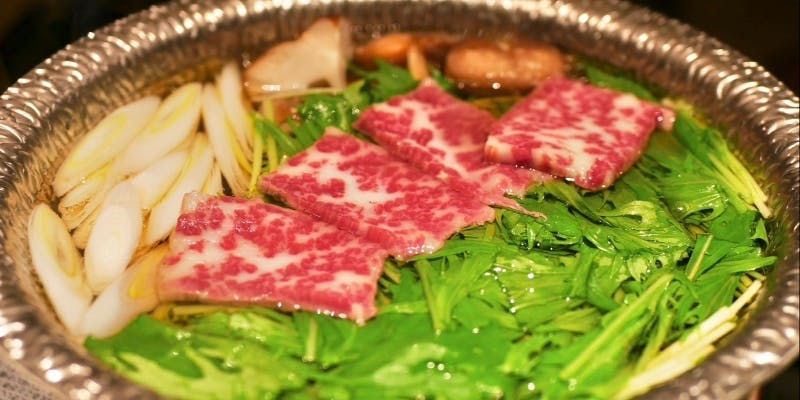 【馬翔コース：ハリハリ鍋】馬肉は「大トロ」をご用意！赤身と脂身が絡み合った贅沢な旨味を堪能！全7品