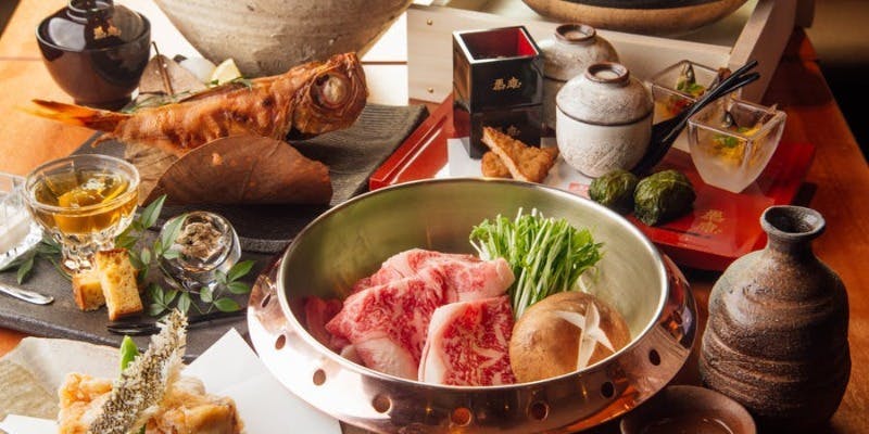 【ディナー限定コース】紀州造盛り、熊野牛、高級魚　紀州ご堪能鯛飯コース14,300円（リクエスト）