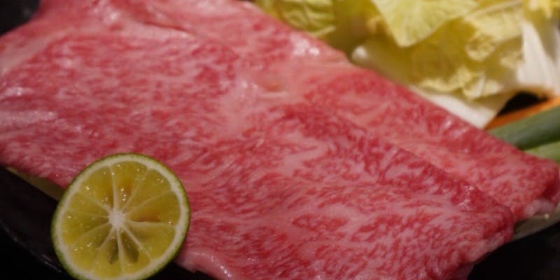 【ディナー】冬の京都、五感でめぐる肉づくし・近江牛しゃぶしゃぶコース＋1ドリンク