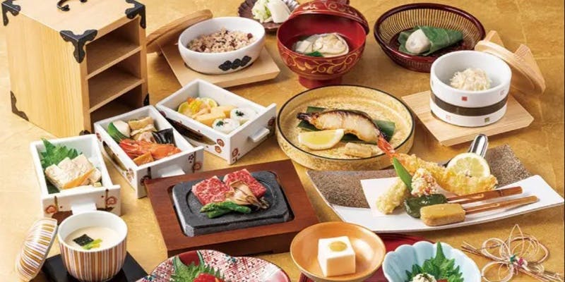 【お祝い懐石 福寿（ふくじゅ）】お祝いのお席にふさわしい華やかな懐石 全14品