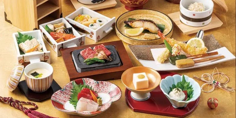 【お祝い懐石 福寿（ふくじゅ）】お祝いのお席にふさわしい華やかな懐石 全14品（9/1～）