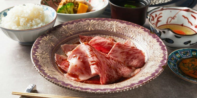 【熟成米沢牛 極上焼きすきランチセット】