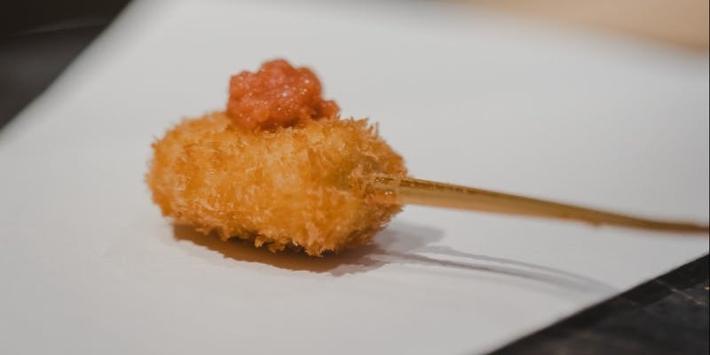 【串15本コース】海鮮串4種、肉串3種、野菜・その他串8種、デザートなど全6品