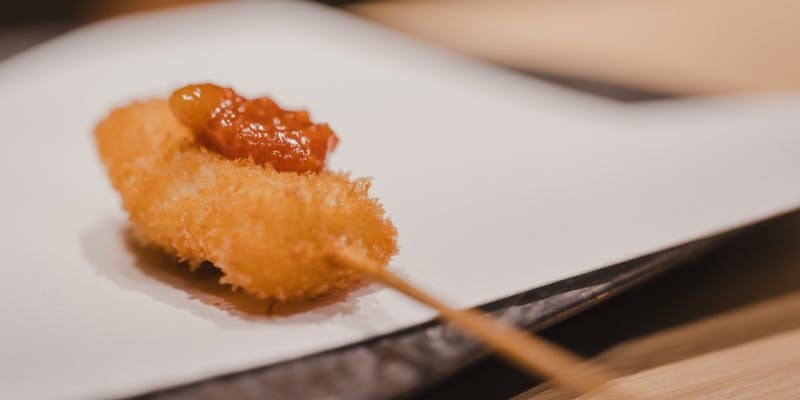 【串8本コース】海鮮・肉・野菜・その他串8本、デザートなど全4品