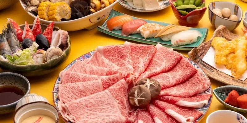 【2時間食べ放題】プレミアム霜降り黒毛和牛食べ放題コース（しゃぶしゃぶ）