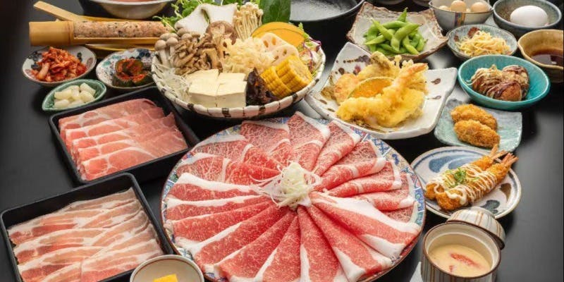 【2時間食べ放題】黒毛和牛食べ放題コース（すき焼き）