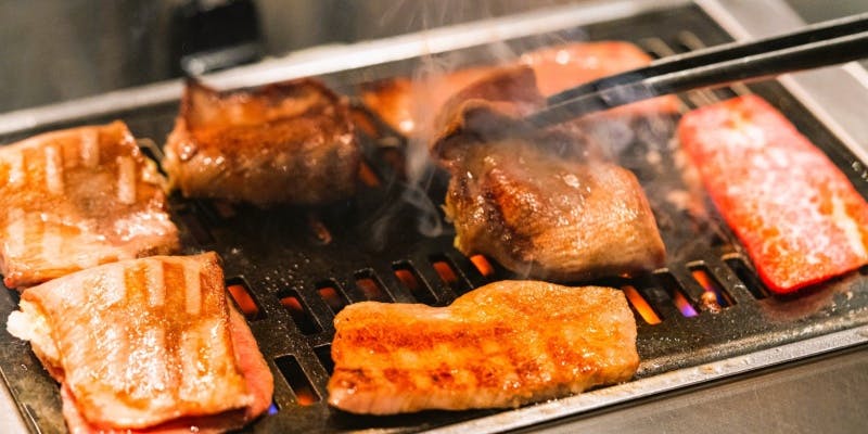 【ランチ限定】極上焼肉定食　上タン塩・上カルビ・上ハラミ・上ロースがお昼から楽しめる極上の定食！