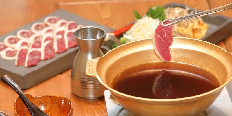 【鼓道の鴨しゃぶコース】おばんざいからメインは鴨しゃぶ、〆蕎麦まで全5品