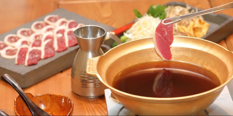 【鼓道の鴨しゃぶコース】おばんざいからメインは鴨しゃぶ、〆蕎麦まで全5品