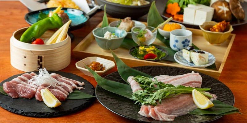 【京都府産の希少な合鴨】京鴨ロース肉のしゃぶしゃぶコース　※ご予約限定