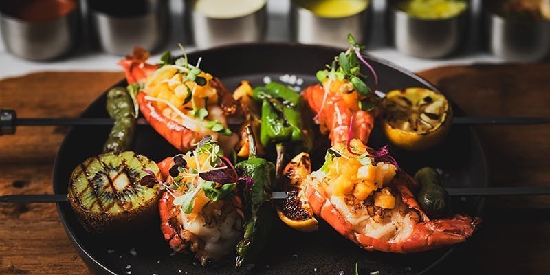 【ディナー】お好きな前菜、グリル料理2品が選べる全3品