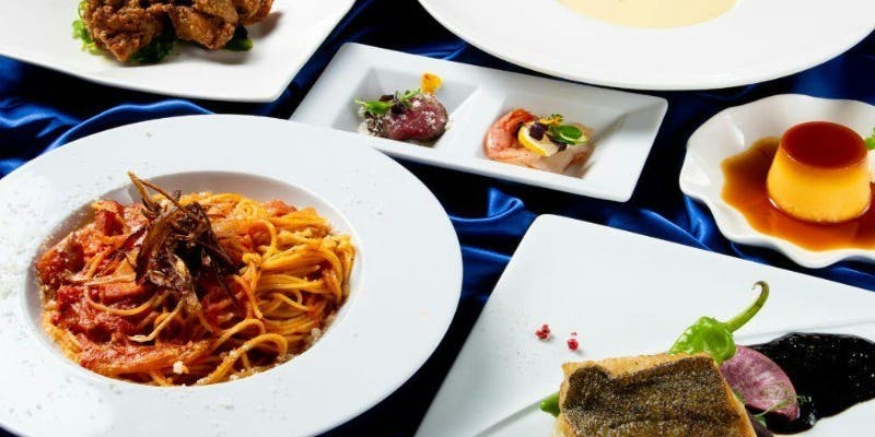 【乾杯ドリンク付きソフトドリンクお替り自由】サルーテコース　満喫プラン