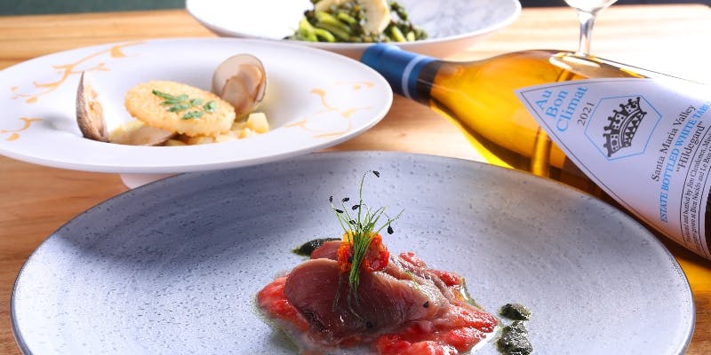 スタンダードディナーコース アンティパストと魚料理または肉料理を選べるプラン