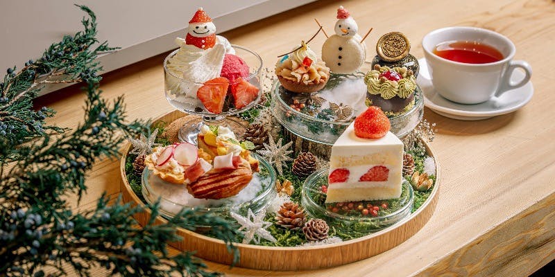 平日限定【クリスマスショートアフタヌーンセット】＋ドリンク2杯付（平日限定（11/26～12/28限定））