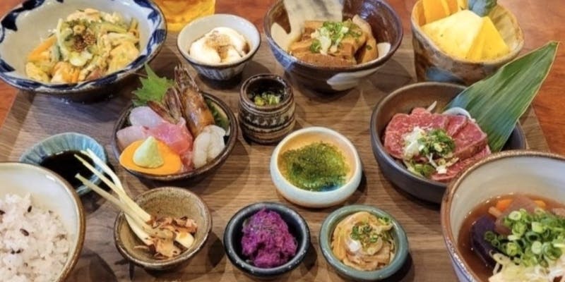 【朝食コース】あぐー豚・島らっきょう・ジーマミー豆腐など約全14品