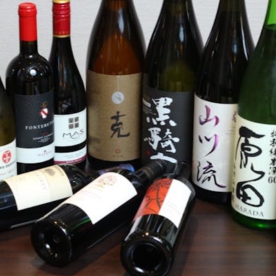厳選されたワインや日本酒と共に。。。