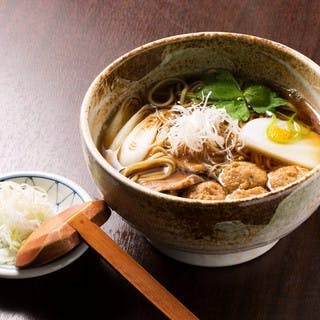 名物！鴨つくね蕎麦