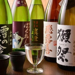 豊富な日本酒・焼酎のラインナップ