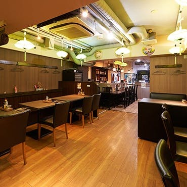 落ち着いた雰囲気の店内でくつろぎの時間