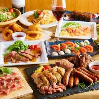 炭火焼き肉の食べ飲み放題コース