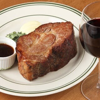手間暇かけた極厚ポークステーキ