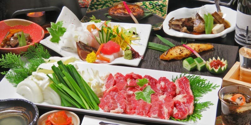 料理長厳選仕入れの贅沢おまかせ会席コース　全10品＋2時間飲み放題