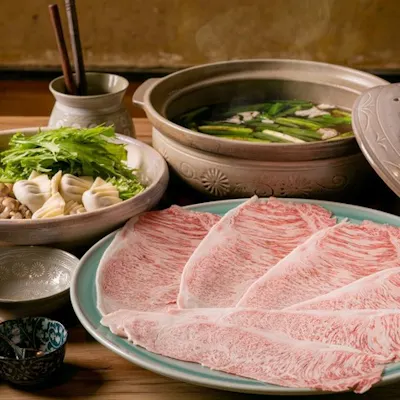 三田和牛しゃぶしゃぶと季節の会席。上質な時間を特別な空間で