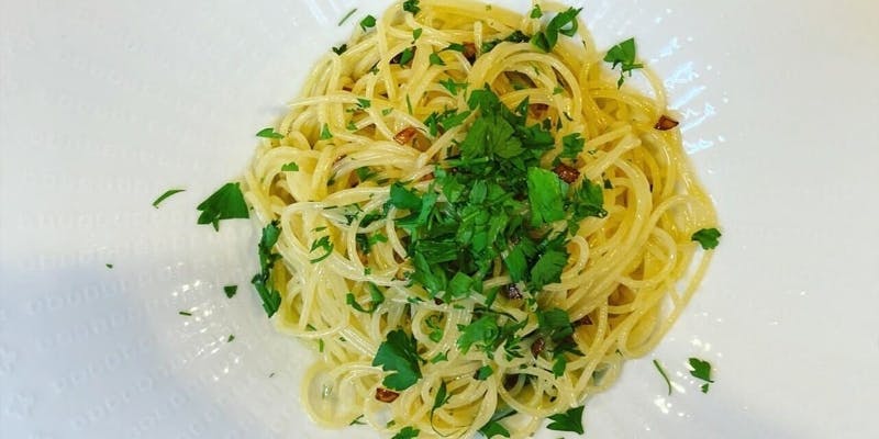 一休限定 ラーゴシェフ池邉正憲のスペシャリテ絶望ペペロンチーノと18か月生ハムスライスセット