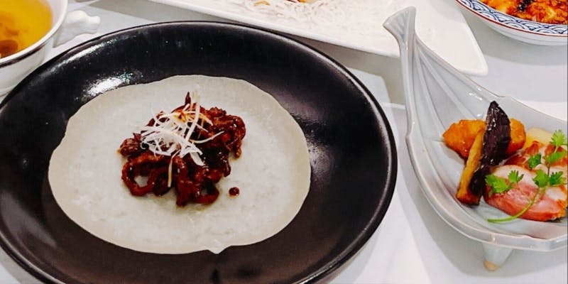 【5000円ランチコース】海老とホタテ・牛肉・麻婆豆腐を含めた7品