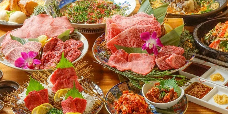 2名様～【期間限定】 厳選黒毛和牛の特選部位と サーロイン焼きしゃぶ堪能コース＋飲み放付/生ビール込