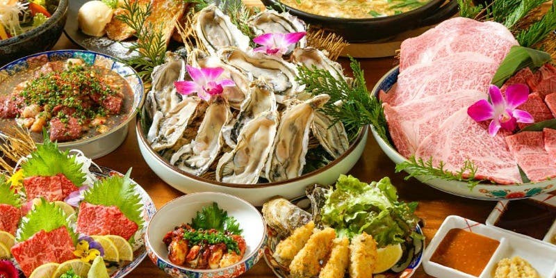 2名様～2日前までのご予約【期間限定】糸島産 焼き牡蠣と黒毛和牛堪能コース