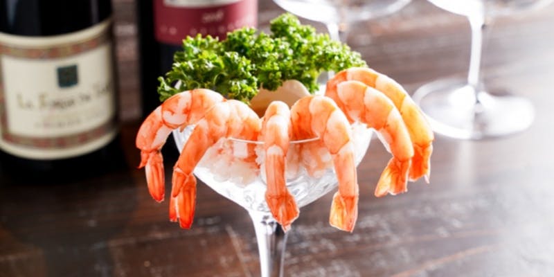 【パーティーカジュアルプラン】シュリンプカクテルやポークステーキなど全6品＋飲み放題付き