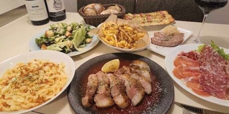 【豊海コース】ナチュールワインなどが2h飲み放題 三元豚ローストポークなどをカジュアルに楽しめるプラン