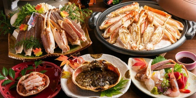 浜坂産活の松葉ガニフルコース