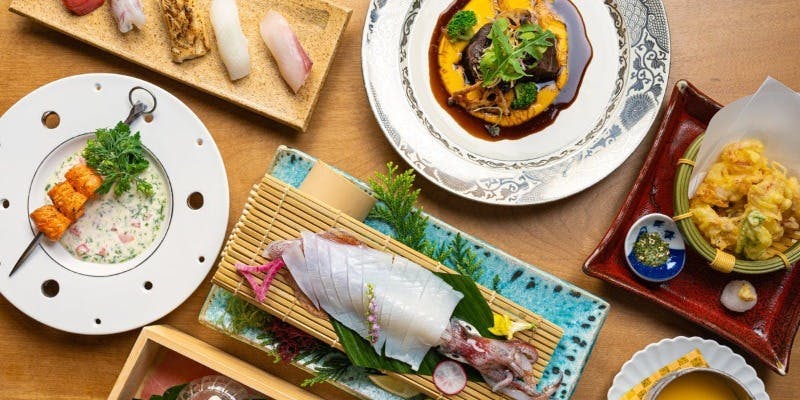  いか活造り付き【和洋折衷コース】全8品